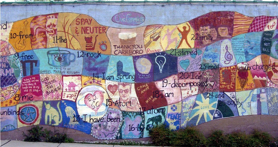 Community Wall in Carrboro NC